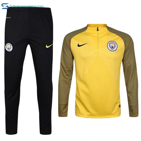 Chandal Manchester City 2017/18 Amarillo Negro